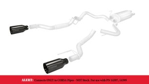 Ford F-150 Raptor Performance Exhaust - CORSA Performance - Tip Kit with 3in Inlet / 5in Outlet - Gunmetal Black - `17-`20